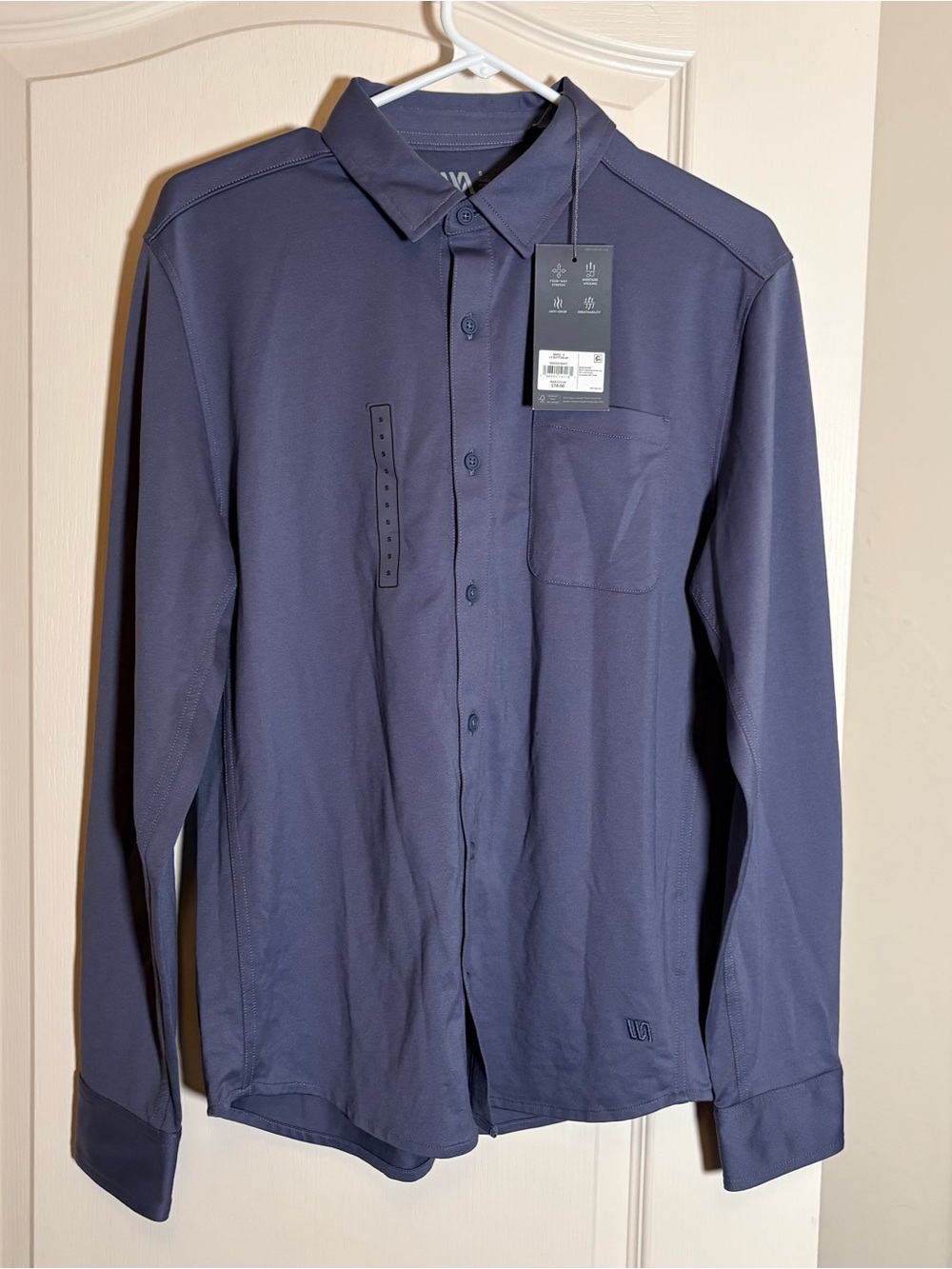VRST Men's Limitless Long Sleeve Button Up Shirt. NWT SZ Small